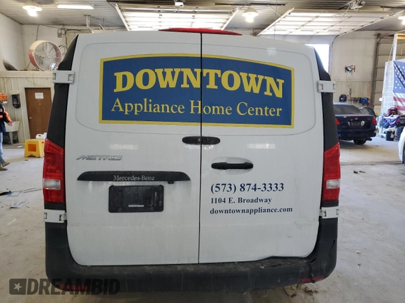 2021 Mercedes-Benz Metris Cargo with VIN W1YV0CEY6M3857204, listed as a Copart auction lot 47120605 with Not Provided miles and Salvage Title. Bid and sale history available at DreamBid. Image 6.