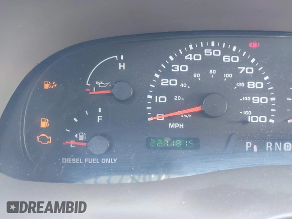 2003 Ford Super Duty F-250 XL with VIN 1FTNX21P93EC62695, listed as a IAAI auction lot 41687232 with 227,181 mi miles. Bid and sale history available at carsss.com. Image 15.