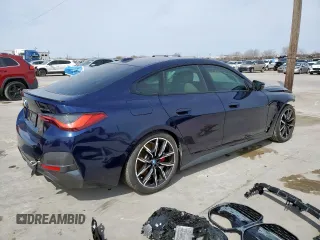 2023 BMW i4 eDrive40 z VIN WBY73AW08PFR19950, wystawiony jako Copart lot #48003365 z przebiegiem Nie podano mil oraz Szkody całkowita. Historia ofert i sprzedaży dostępna na DreamBid. Obrazek 3.