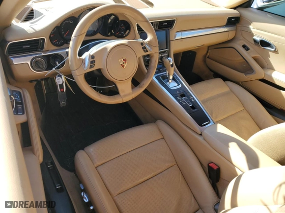 2012 Porsche 911 991 Carrera S with VIN WP0AB2A96CS120630, listed as a Copart auction lot 45580615 with 0 mi miles and Salvage Title. Bid and sale history available at carsss.com. Image 8.