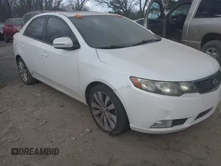2012 Kia Forte SX with VIN KNAFW4A35C5580407, listed as a IAAI auction lot 41766933 with 203,081 mi miles. Bid and sale history available at carsss.com. Image 1.