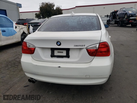 2008 BMW 3 Series 328i with VIN WBAVC57508NK77545, listed as a Copart auction lot 71871404 with 107,150 mi miles and Salvage title. Bid and sale history available at DreamBid. Image 6.