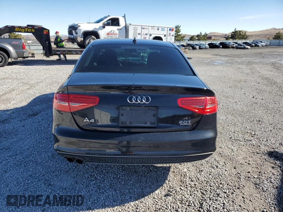 2015 Audi A4 Premium Plus with VIN WAUFFAFL8FN029867, listed as a Copart auction lot 43470975 with 0 mi miles and Salvage Title. Bid and sale history available at carsss.com. Image 6.