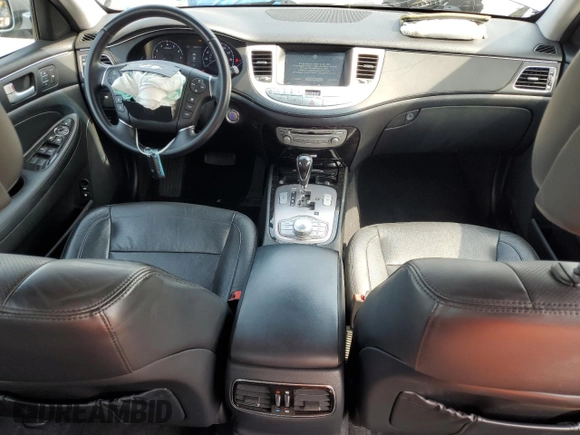 2013 Hyundai Genesis 3.8L with VIN KMHGC4DD4DU256047, listed as a Copart auction lot 54706445 with 122,891 mi miles and Salvage Title. Bid and sale history available at DreamBid. Image 8.