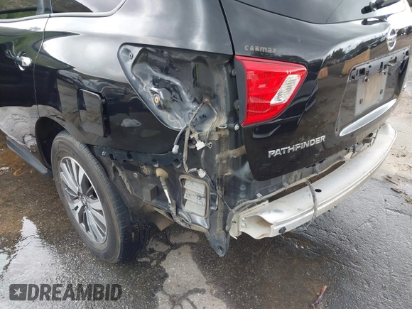 2018 Nissan Pathfinder S with VIN 5N1DR2MN1JC640710, listed as a IAAI auction lot 41589166 with 93,554 mi miles and . Bid and sale history available at DreamBid. Image 18.