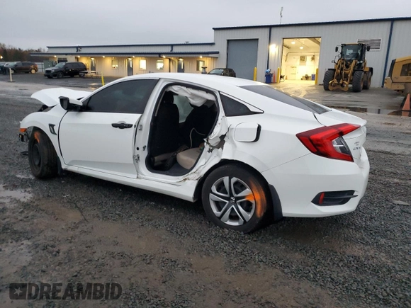 2018 Honda Civic LX with VIN 2HGFC2F59JH519837, listed as a Copart auction lot 81550184 with 166,369 mi miles and Salvage Title. Bid and sale history available at DreamBid. Image 2.