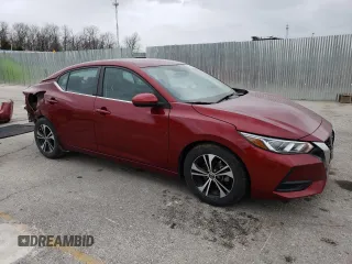 2021 Nissan Sentra SV with VIN 3N1AB8CVXMY284899, listed as a Copart auction lot 50820435 with 77,070 mi miles and Salvage Title. Bid and sale history available at carsss.com. Image 4.