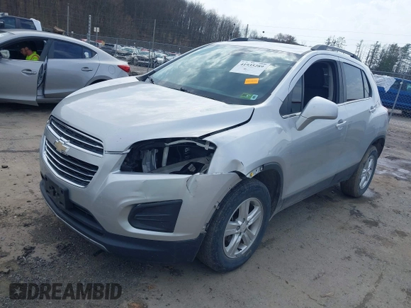 2015 Chevrolet Trax LT with VIN KL7CJRSB2FB171503, listed as a IAAI auction lot 41935289 with 115,880 mi miles and . Bid and sale history available at carsss.com. Image 2.
