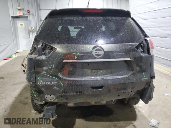 2016 Nissan Rogue S with VIN JN8AT2MV0GW151235, listed as a Copart auction lot 47196795 with 142,144 mi miles and Salvage Title. Bid and sale history available at carsss.com. Image 6.
