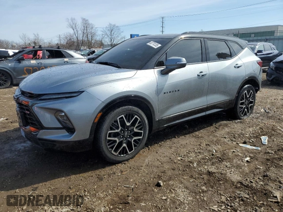 2023 Chevrolet Blazer RS with VIN 3GNKBKRS0PS224320, listed as a Copart auction lot 48774135 with 47,607 mi miles and Salvage title. Bid and sale history available at DreamBid. Image 1.