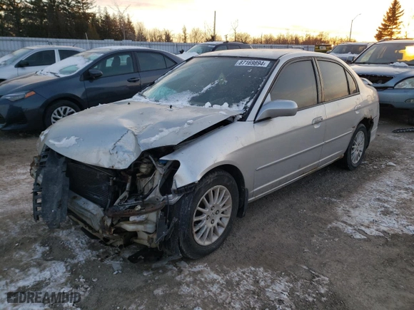 2004 Honda Civic LX with VIN 2HGES16634H904817, listed as a Copart auction lot 87169894 with 0 mi miles and Salvage Title. Bid and sale history available at carsss.com. Image 1.