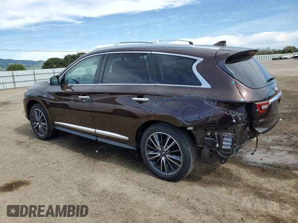 2019 Infiniti QX60 Pure with VIN 5N1DL0MM5KC524862, listed as a Copart auction lot 52144065 with 20,590 mi miles and Salvage title. Bid and sale history available at DreamBid. Image 2.
