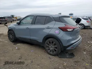 2021 Nissan Kicks SV with VIN 3N1CP5CV6ML542194, listed as a Copart auction lot 43443855 with 63,333 mi miles and Salvage Title. Bid and sale history available at carsss.com. Image 2.