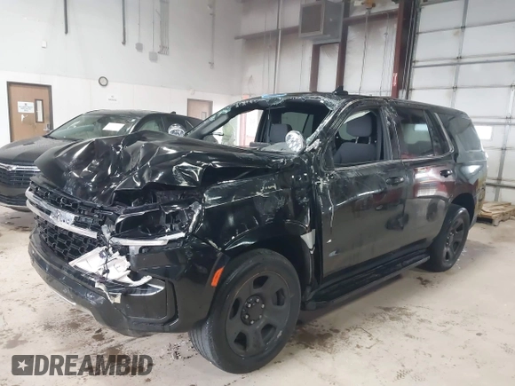 2023 Chevrolet Tahoe Commercial with VIN 1GNSKLED9PR283866, listed as a IAAI auction lot 41908799 with 35,753 mi miles and . Bid and sale history available at DreamBid. Image 2.