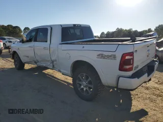 2021 Ram 2500 Longhorn with VIN 3C6UR5PL6MG626147, listed as a Copart auction lot 69408753 with 52,363 mi miles and Salvage title. Bid and sale history available at DreamBid. Image 2.