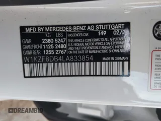 2020 Mercedes-Benz E 350 z VIN W1KZF8DB4LA833854, wystawiony jako IAAI lot #42424616 z przebiegiem 41 860 mil mil oraz . Historia ofert i sprzedaży dostępna na DreamBid. Obrazek 9.