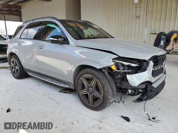 2024 Mercedes-Benz GLE 450 with VIN 4JGFB5KB1RB182563, listed as a Copart auction lot 52348585 with 17,149 mi miles and Salvage title. Bid and sale history available at DreamBid. Image 4.