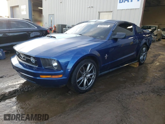 2006 Ford Mustang Standard with VIN 1ZVFT80N065228777, listed as a Copart auction lot 42542475 with 183,337 mi miles and Salvage Title. Bid and sale history available at carsss.com. Image 1.