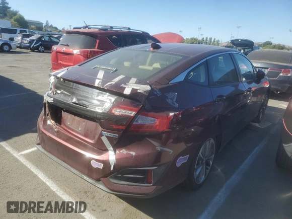 2018 Honda Clarity Plug-In Hybrid with VIN JHMZC5F11JC022521, listed as a Copart auction lot 62568624 with 120,941 mi miles and Salvage Title. Bid and sale history available at carsss.com. Image 3.