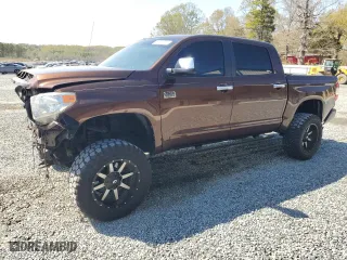 2015 Toyota Tundra 4WD Truck Platinum with VIN 5TFAW5F16FX435511, listed as a Copart auction lot 49700085 with 111,900 mi miles and Salvage Title. Bid and sale history available at carsss.com. Image 1.