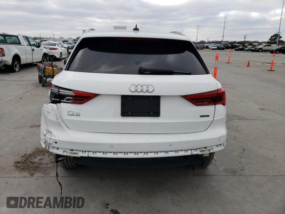 2020 Audi Q3 S line Premium with VIN WA1DECF39L1011285, listed as a Copart auction lot 36821583 with 42,252 mi miles. Bid and sale history available at carsss.com. Image 6.