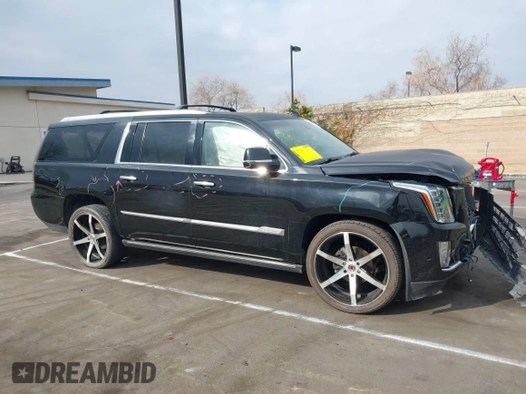 2017 Cadillac Escalade ESV Premium Luxury z VIN 1GYS4JKJ4HR300036, wystawiony jako IAAI lot #41467178 z przebiegiem 132 669 mil mil oraz . Historia ofert i sprzedaży dostępna na DreamBid. Obrazek 14.