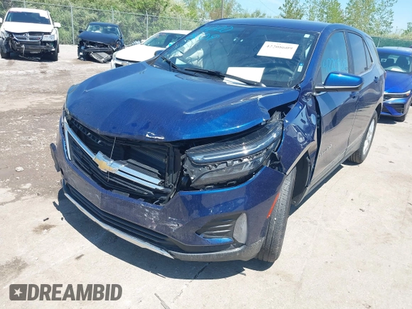 2023 Chevrolet Equinox LT with VIN 3GNAXKEG7PL197318, listed as a IAAI auction lot 42208609 with 45,092 mi miles and . Bid and sale history available at carsss.com. Image 6.
