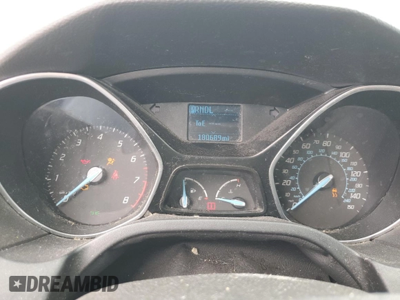 2012 Ford Focus SE with VIN 1FAHP3F25CL170193, listed as a Copart auction lot 58075895 with 180,689 mi miles and Salvage title. Bid and sale history available at DreamBid. Image 9.
