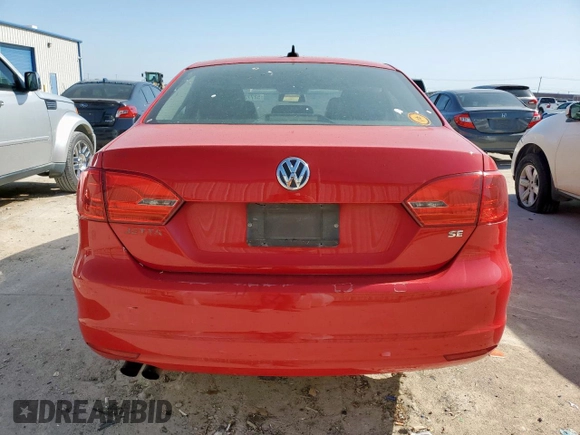 2014 Volkswagen Jetta Sedan SE with VIN 3VWD17AJ0EM401967, listed as a Copart auction lot 52773175 with 159,168 mi miles and Salvage Title. Bid and sale history available at carsss.com. Image 6.