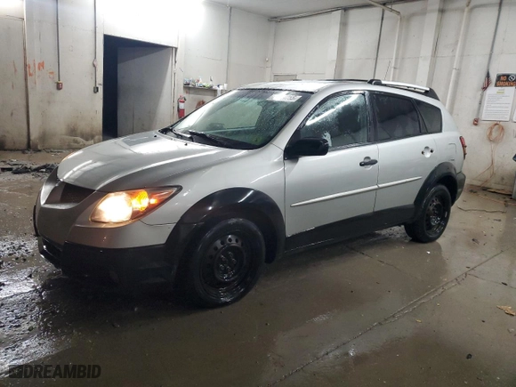 2003 Pontiac Vibe with VIN 5Y2SM628X3Z453075, listed as a Copart auction lot 87934255 with 150,562 mi miles and Salvage Title. Bid and sale history available at carsss.com. Image 1.