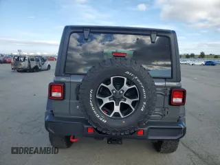 2020 Jeep Wrangler Unlimited Rubicon with VIN 1C4HJXFN9LW156972, listed as a Copart auction lot 50666195 with 13,834 mi miles and Salvage title. Bid and sale history available at DreamBid. Image 6.