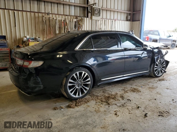 2017 Lincoln Continental Select with VIN 1LN6L9SK0H5608762, listed as a Copart auction lot 70318234 with 100,140 mi miles and Salvage Title. Bid and sale history available at carsss.com. Image 3.