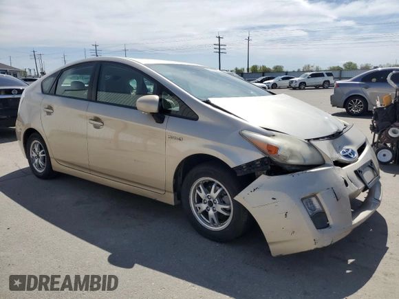 2010 Toyota Prius II with VIN JTDKN3DU1A0056510, listed as a Copart auction lot 53067255 with 251,390 mi miles and Salvage Title. Bid and sale history available at carsss.com. Image 4.