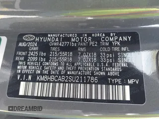 2025 Hyundai Kona SEL with VIN KM8HBCAB2SU211786, listed as a IAAI auction lot 42082953 with 15,686 mi miles and . Bid and sale history available at carsss.com. Image 9.