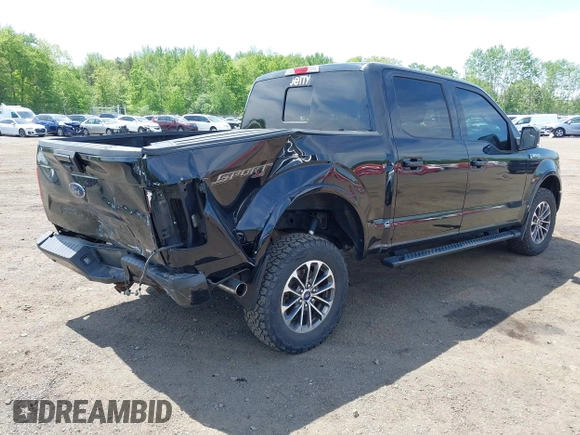 2018 Ford F-150 XL with VIN 1FTEW1EG0JFB61382, listed as a IAAI auction lot 42231412 with 101,376 mi miles and . Bid and sale history available at DreamBid. Image 4.