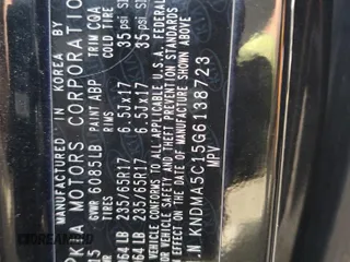 2016 Kia Sedona L with VIN KNDMA5C15G6138723, listed as a Copart auction lot 48953375 with 106,995 mi miles and Salvage Title. Bid and sale history available at DreamBid. Image 14.