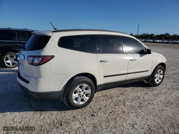 2015 Chevrolet Traverse LS with VIN 1GNKRFED4FJ201858, listed as a Copart auction lot 80789904 with 0 mi miles and Salvage Title. Bid and sale history available at carsss.com. Image 3.