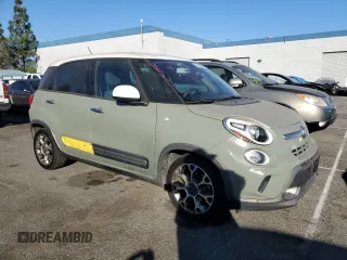 2014 FIAT 500L Trekking with VIN ZFBCFADH3EZ003725, listed as a Copart auction lot 79458564 with 92,914 mi miles and Salvage Title. Bid and sale history available at DreamBid. Image 4.