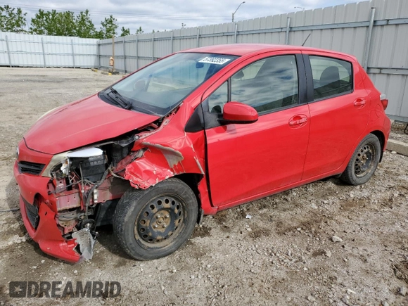 2012 Toyota Yaris L with VIN JTDKTUD32CD517695, listed as a Copart auction lot 57392355 with 201,711 mi miles and Salvage title. Bid and sale history available at DreamBid. Image 1.