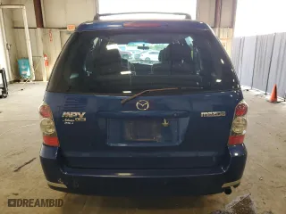 2005 Mazda MPV LX with VIN JM3LW28A650543047, listed as a Copart auction lot 68683744 with 298,524 mi miles and Salvage Title. Bid and sale history available at carsss.com. Image 6.