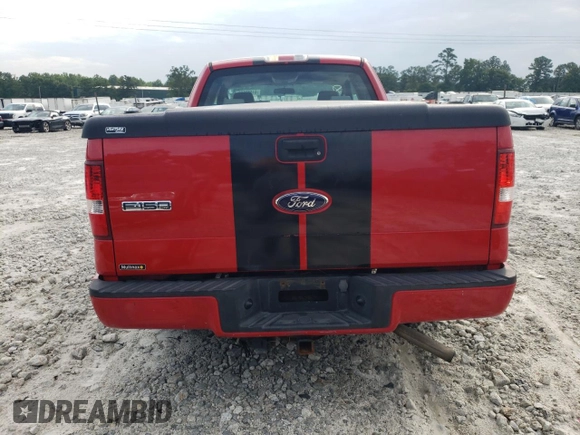 2008 Ford F-150 STX with VIN 1FTRX12W98FC24533, listed as a Copart auction lot 61583605 with 75,417 mi miles and Clean title. Bid and sale history available at DreamBid. Image 6.