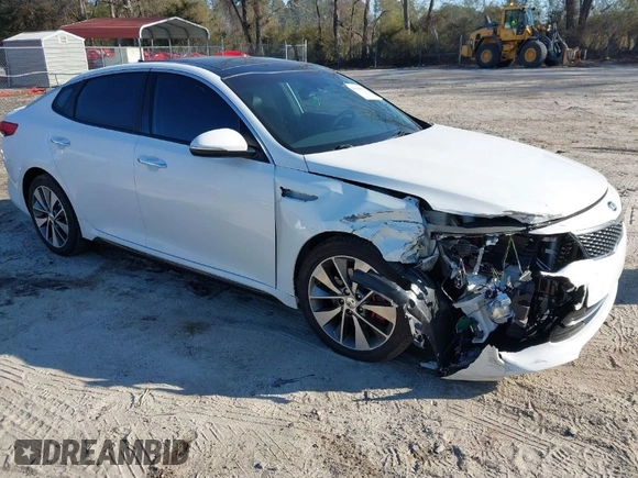 2016 Kia Optima SX Turbo with VIN 5XXGW4L2XGG084628, listed as a IAAI auction lot 41668592 with 116,535 mi miles and . Bid and sale history available at carsss.com. Image 1.