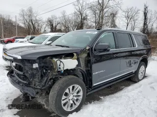 2022 GMC Yukon XL Denali with VIN 1GKS2JKL9NR173720, listed as a Copart auction lot 44750685 with 41,573 mi miles and Clean Title. Bid and sale history available at carsss.com. Image 1.