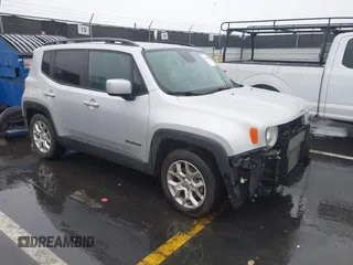 2018 Jeep Renegade Altitude with VIN ZACCJABB4JPH02140, listed as a IAAI auction lot 41572638 with 81,267 mi miles and . Bid and sale history available at DreamBid. Image 1.