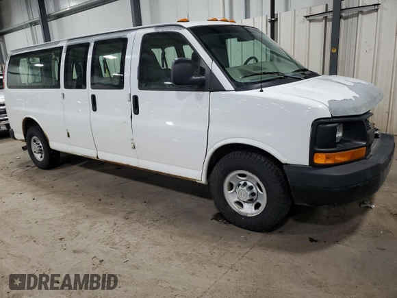 2007 Chevrolet Express Passenger z VIN 1GAHG39U571248683, wystawiony jako Copart lot #41487325 z przebiegiem 126 216 mil mil oraz Szkoda całkowita • Salvage title. Historia ofert i sprzedaży dostępna na DreamBid. Obrazek 4.