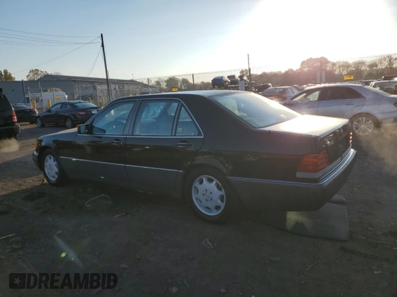 1994 Mercedes-Benz S with VIN WDBGA51EXRA151386, listed as a Copart auction lot 77036644 with 43,224 mi miles and Clean Title. Bid and sale history available at DreamBid. Image 2.