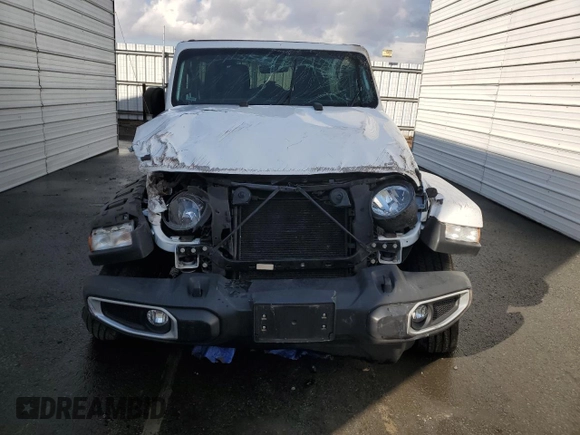 2023 Jeep Wrangler Sahara with VIN 1C4HJXEN6PW692981, listed as a Copart auction lot 42307845 with 26,017 mi miles and Non Repairable. Bid and sale history available at carsss.com. Image 5.