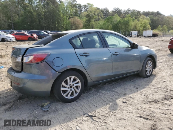 2012 Mazda 3 i Grand Touring with VIN JM1BL1W86C1661520, listed as a Copart auction lot 54296935 with Not provided miles and Salvage title. Bid and sale history available at DreamBid. Image 3.