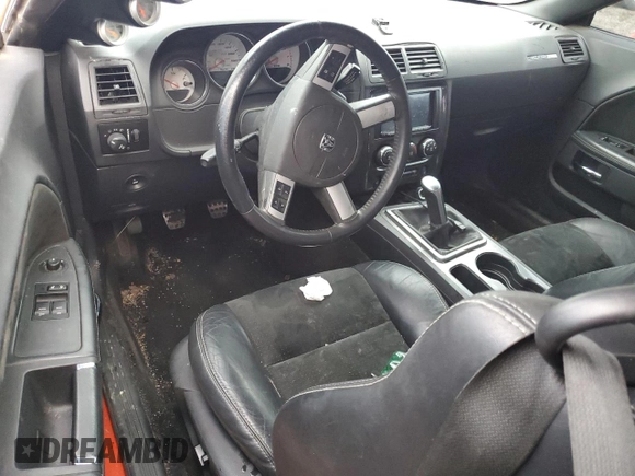 2010 Dodge Challenger SRT-8 with VIN 2B3CJ7DW9AH200908, listed as a Copart auction lot 87936325 with Not provided miles and Salvage title. Bid and sale history available at DreamBid. Image 8.