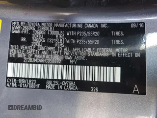 2017 Lexus RX with VIN 2T2BZMCA8HC058882, listed as a Copart auction lot 52441805 with 109,113 mi miles and Salvage Title. Bid and sale history available at carsss.com. Image 14.